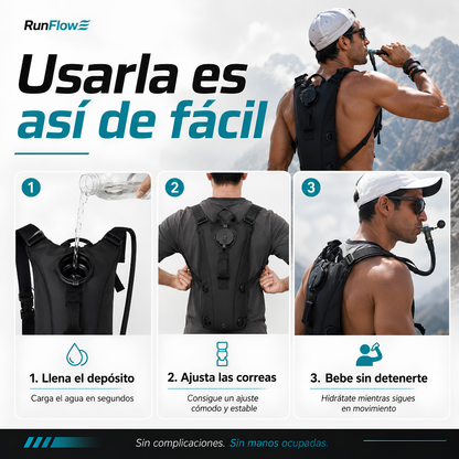 RunFlow Mochila de Hidratación 3L